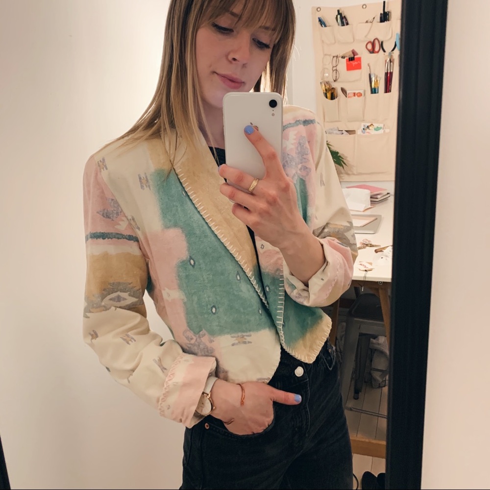 Vintage Patterned Blazer